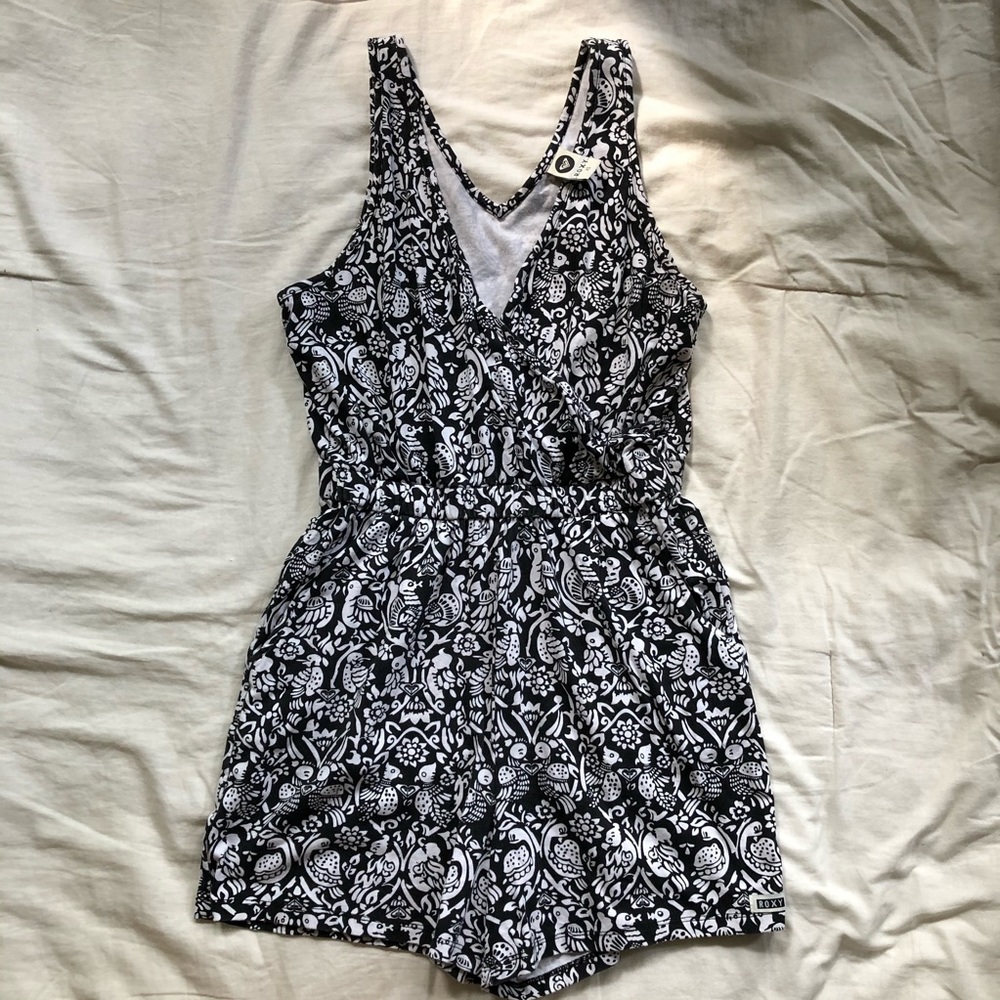 B&W Patterned Romper
